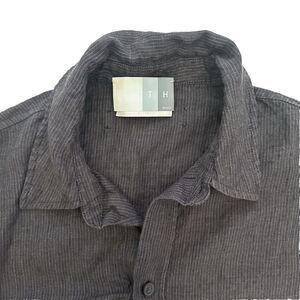 Kith Mens Sz Large Shirt Sz Medium Pants Lounge Sleep Wear Linen Striped READ*